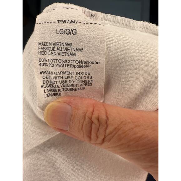 Under Armour Sz L sleeveless orange & white abstract workout or casual wear - Picture 5 of 5